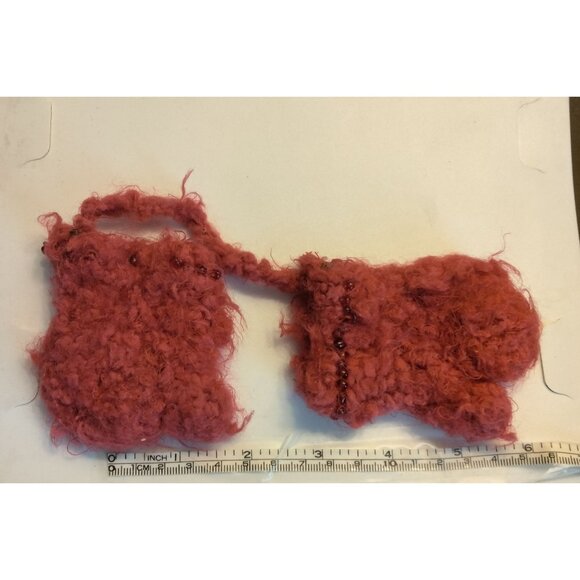 Mittens Christmas Ornament Handknit Rustic Cabin Lodge Farmhouse - Picture 4 of 4